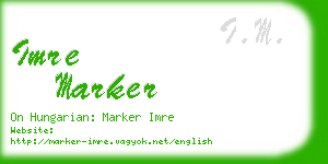 imre marker business card
